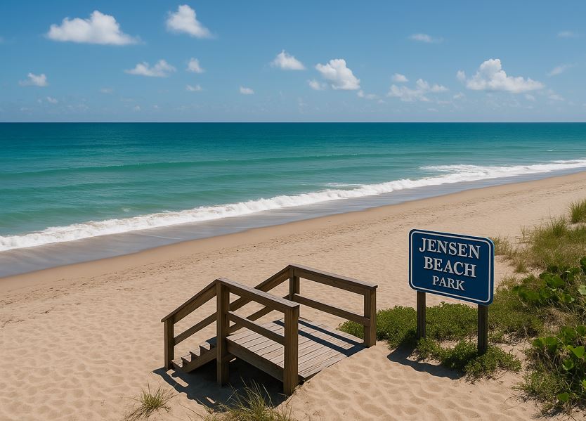 Jensen Beach Park on a beautiful day.