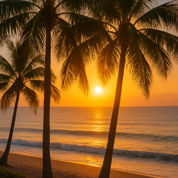 Sunrise at the beach in Florida.